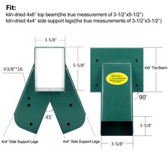 Swing Set Bracket with All Mounting Hardware Middle Bracket