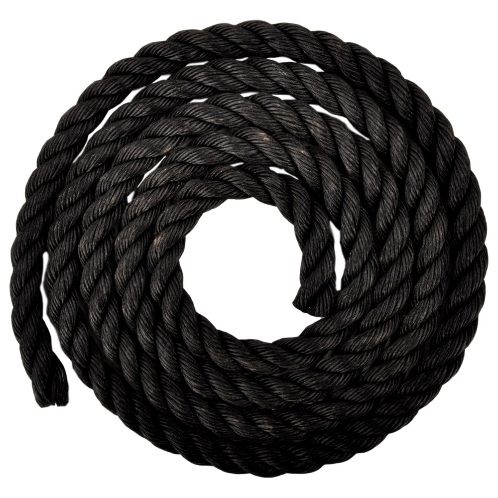 SWING SET STUFF 10′ of 1″ POLYPROPYLENE Black ROPE park fort accessories 0066