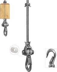 Heavy Duty Swing Hanger 180° with Stainless Steel Swing Hook 800LBS Capacity …