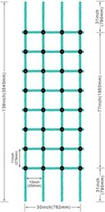Easy Installation Nylon Cargo Net – 30″ x 108″ with Robust Load Capacity