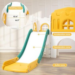 8 in 1 Toddler Slide Playset Indoor Playground Kids Baby Outdoor Indoor Playset