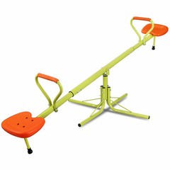 Kids Seesaw 360 Degree Spinning Outdoor Toy Play Set Heavy Duty Teeter Totter
