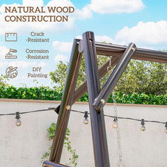 660 Lbs Porch Swing Frame, Heavy Duty A-Frame Wooden Swing Stand for DIY Paintin
