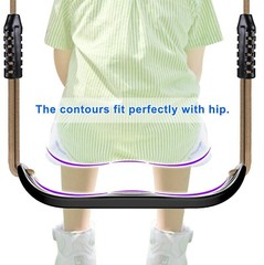 SELEWARE Plastic Swing Seat, Non Slip Tree Swing Set with Adjustable Rope and…