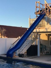 22ft Fiberglass Playground Slide sites 11 ft high boat, pool slides