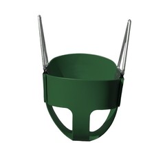 04-0008-G/G Full Bucket Toddler Swing, Bucket, Green 60″ Plastic Coated Chain…