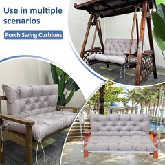Porch Swing Replacement Cushions: 2-3 Seater Outdoor Waterproof Swing Cushions w