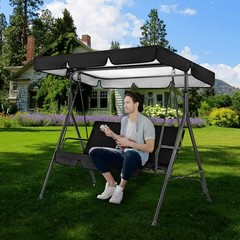 Swing Canopy for Outdoor Patio Swing Chair 2/3 Seater Waterproof Porch Swing …