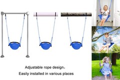 Swing Seat for Kids Heavy Duty Rope Play Secure Children Swing Set,Perfect fo…