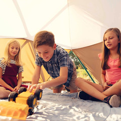 KIDS OUTDOOR CLIMBER DOME w/Inner Tent 5 Ft. X 10 Ft. Steel Green and Brown