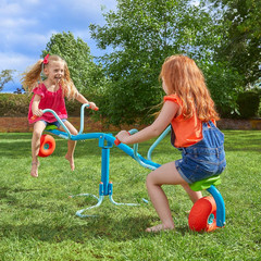Toys Spiro Spin Teeter Totter – Bounces and Spins 360 Degrees, Blue/Green