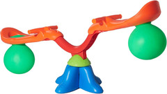 Outdoor Seesaw Teeter Totter for Kids, 360° Spin, 55 lbs Capacity, Multi-Colored