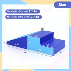 Step and Slide Climber for Infants and Toddlers Baby Soft Foam Structure Blocks