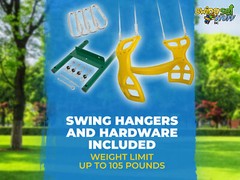 SWING SET STUFF INC GLIDER WITH ROPE KIT YELLOW fun outside backyard deal 0305