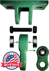 ABUSA Heavy Duty Green Swing Hangers Screws Bolts Included Over 5000 lb Capacity