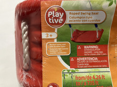 New Playtive Roped Swing Seat Red Ages 3+