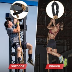 Climbing Rope Gym Workout – 10FT 15FT 20FT 25FT 30FT 35FT Heavy Duty Jute Thi…