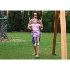 Gorilla Swing Belt Seat Green Chains Heavy Duty Kids Outdoor Playground Set