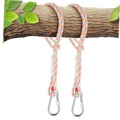 Tree Swing Ropes (Set of 2), 3FT//10FT/1/20FT, Tree Swing Straps 5FT Rainbow
