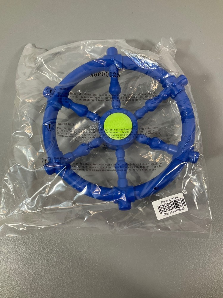 Backyard Discovery Premium Steering Wheel – Blue and Lime – NO HARDWARE