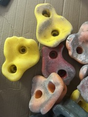 36 Piece Used Rock Climbing Holds Active Kid Play No Hardware