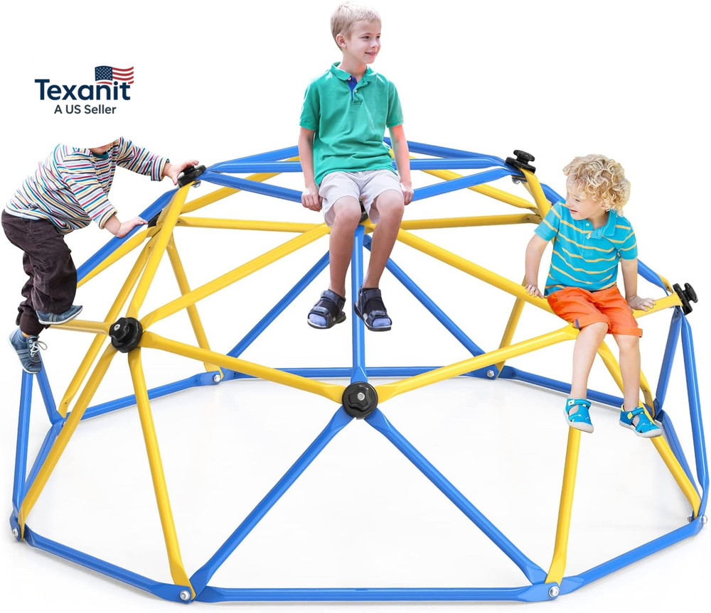 Climbing Dome, Upgraded 6FT Geometric Dome Climber with Climbing Grip for Kids I