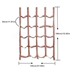 Climbing Net for Kids Outdoor Sturdy Playground Apparatus Climbing Cargo Net