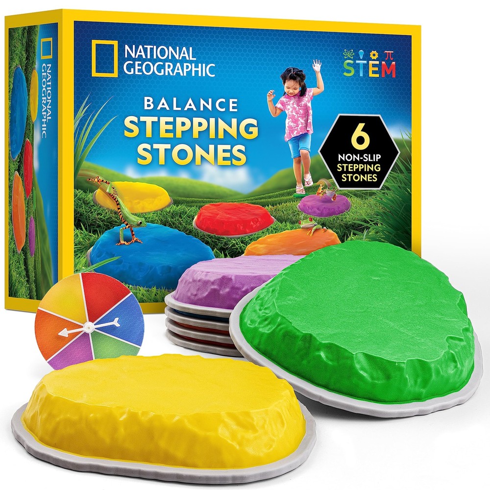 NATIONAL GEOGRAPHIC Stepping Stones for 8.98 x 3.78 x 7.2 inches, Multicolor