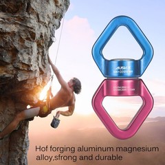 , Blue Red Swing Swivel, 30 KN Safest Rotational Device Hanging Accessory