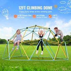 Uimoso 12FT Geometric Climbing Dome Jungle Gym for Kids Ages 3-10