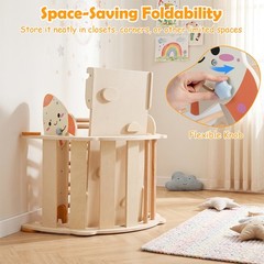 8-in-1 Climbing Toys for Toddlers with Triangle Ladder, Convertible Ramp, Indoor