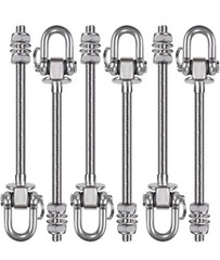 Seleware Set of 6 Swing Hanger, Swing Bolts M10 x 9.3″Stainless Steel Heavy Duty