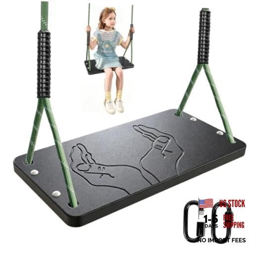 Heavy Duty Swing Seat, Non Slip Tree Swing Seat Set Playground Swing Set