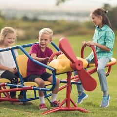 Lifetime Airplane Teeter Totter Ace Flyer 151110 Primary Color Double Play