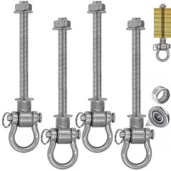 4 Heavy Duty Bearing Swing Hanger Permanent Anti-Rust (10mm) 180° Swing, 1500…