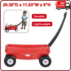 Little Tikes Lil’ Wagon – Red and Black, Indoor and Outdoor Play, Easy Assembly