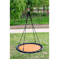 40″ Tree Net Web Saucer Round Swing, Adjustable 71″ Height Rope, 600 lbs