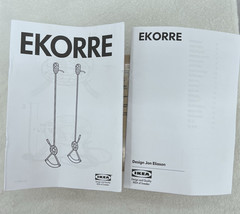 IKEA EKORRE Gym Rings Kids Swing Rope Wooden Handles Climbing Set EUC