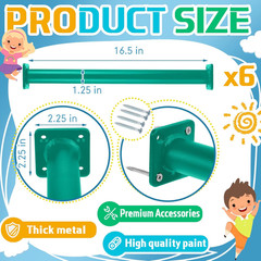 Dunzy 6 Pack 16.5 Inch Monkey Bars Playground Ladder Rungs Monkey Bar Kit Playgr