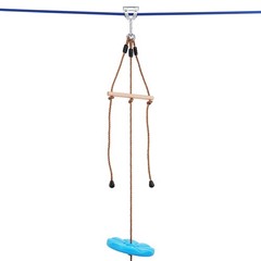 Uimoso 52 ft Zip Line Kit for Kids Adult Trolley Slackers Zipline Up to 500 lb