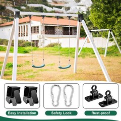 Heavy Duty a Frame Swing Set Bracket Kit Include 2 Brackets & 6 Swing Hangers…