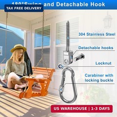 BeneLabel 4 Packs M10 Stainless Steel Swing Hangers 1500LB Capacity Swing Bolts