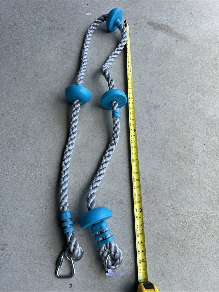 Climbing Rope & Colorful Disc Tree Swing Seat 200 Kg 1 Inch X 6.6 Feet