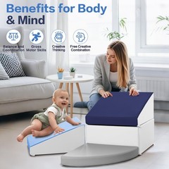 Climbing Foam Blocks for Toddlers: PU Leather Foam Blocks for Kids Active Pla…