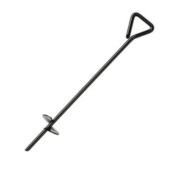 Set Ground Anchors – 4 Pack Metal for Stability & Safety Black Swing Four