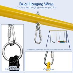 660 LBS Heavy-Duty Metal Swing Frame Extra Large Swing Stand for Adults and Kids