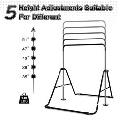 Expandable Gymnastics Bars, Adjustable Height Gymnastic Horizontal Bars | Gym…