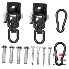 Heavy Duty Swing Hangers,1200 lb Hammock Hanging kit,360°Rotating Swing