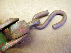 PARIS No. 13 Swing Hanger Hardware Single Piece Frozen Bolts Vintage Hardware!