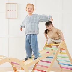 Tiny Land 7-in-1 Foldable Pikler Triangle Climbing Toys DAMAGED PACKAGING